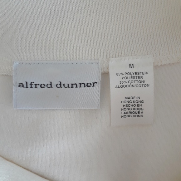 Alfred Dunner White Embroidered and Beaded Sweater - Picture 8 of 8
